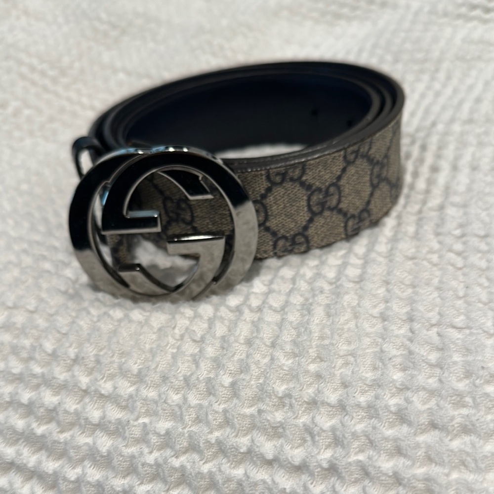 Gucci Black and Brown Men's Belt